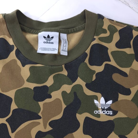 ADIDAS ORIGINALS CAMO OMBRE T-SHIRT MEN'S SIZE MEDIUM 100% COTTON BLACK GREEN - Picture 5 of 8